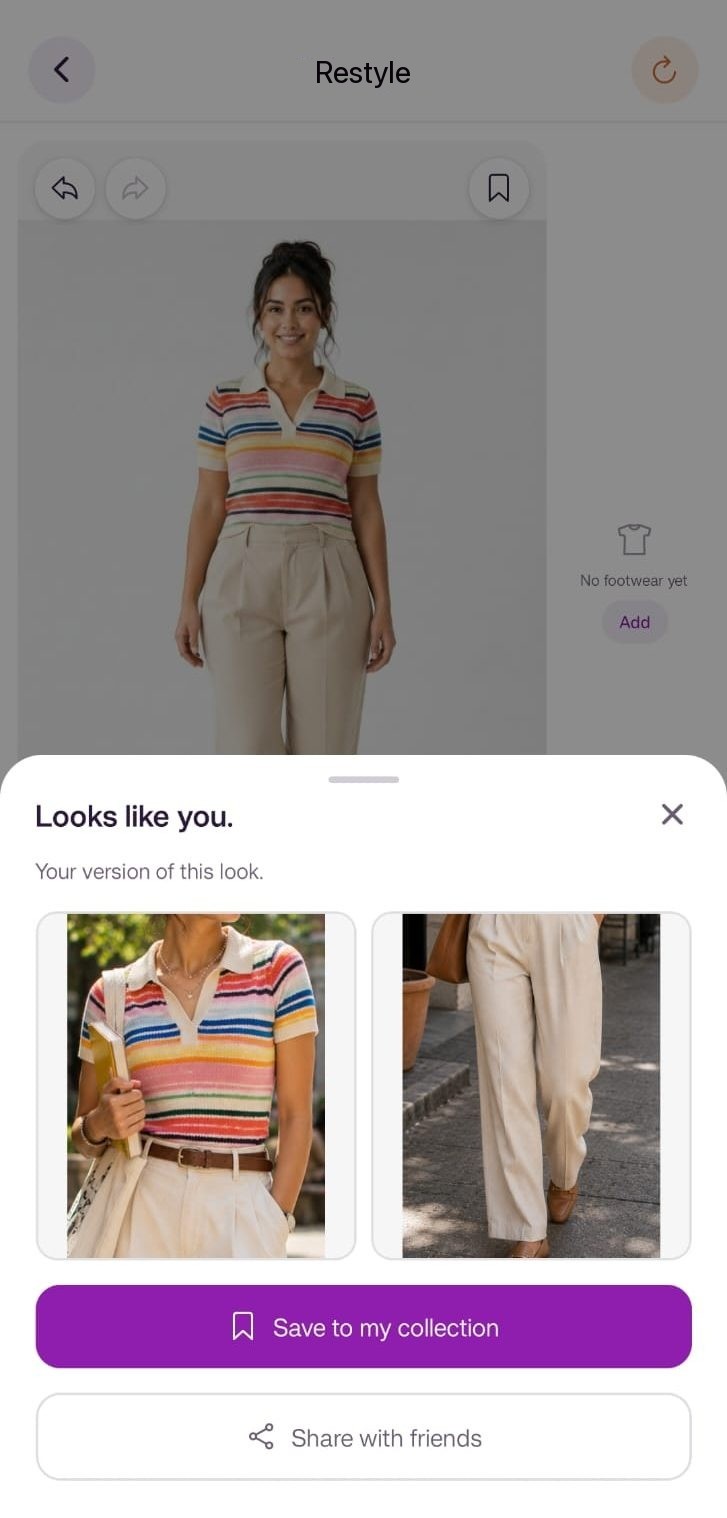 Looks like you screen with the user's version of the look